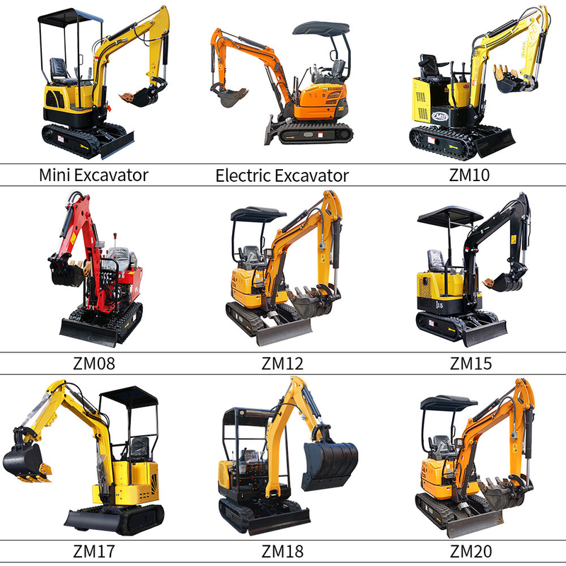 0.8 Ton 1 Ton 1.5 Ton 2 Ton Lithium Battery Extendable Track Electric Mini Excavator