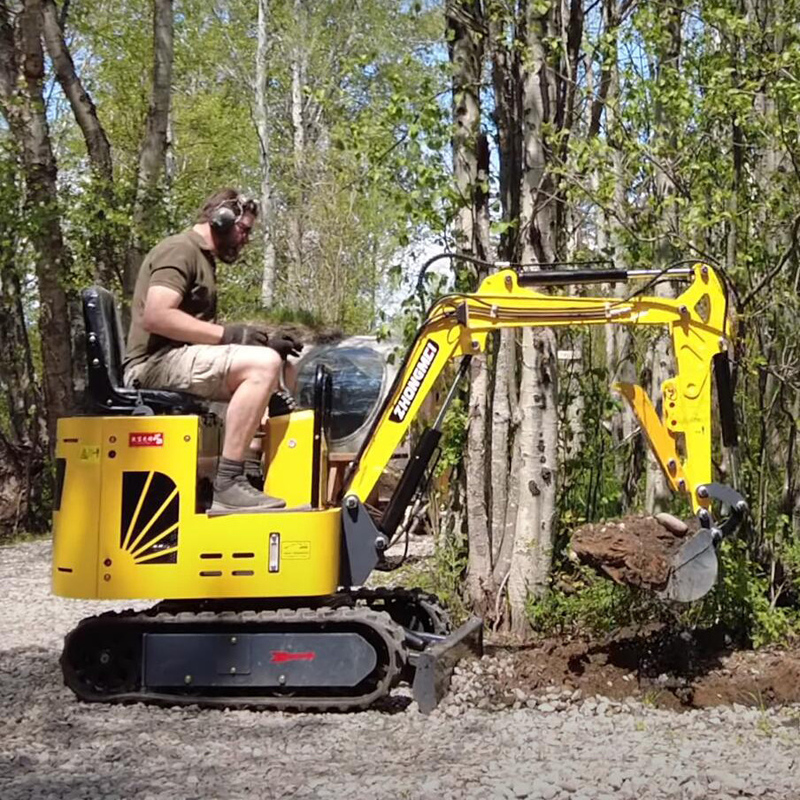 Municipal Works 2 Ton Mini Excavator Swing Boom Small Hydraulic Excavator