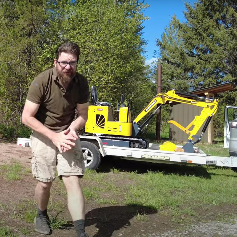 Changchai Engine Crawler Mini Excavator Travel Speed 2.5km/H Tracked Small Digger