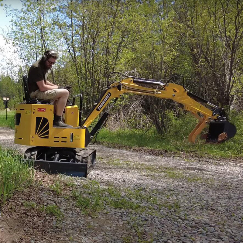 Changchai Engine Crawler Mini Excavator Travel Speed 2.5km/H Tracked Small Digger