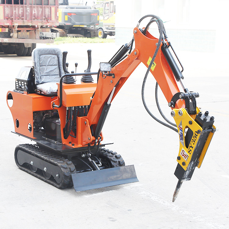 High Fuel Efficiency 0.8 T Crawler Mounted Hydraulic Excavator Mini Garden Digger