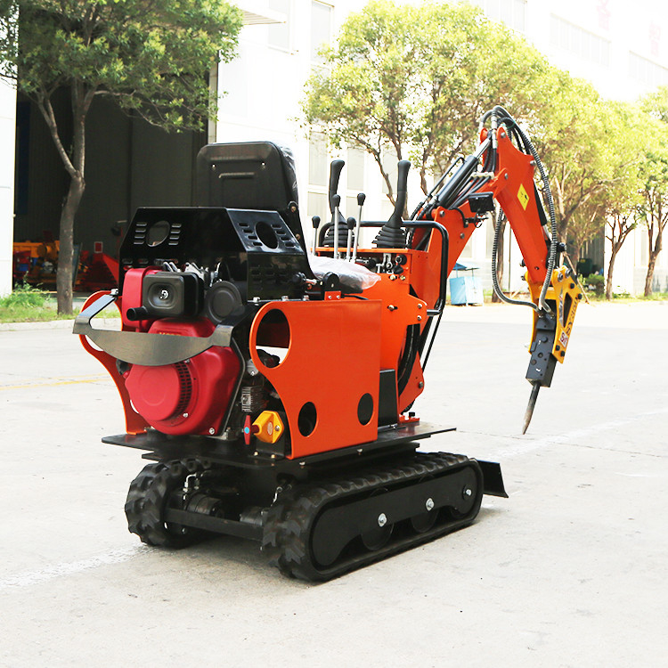 High Fuel Efficiency 0.8 T Crawler Mounted Hydraulic Excavator Mini Garden Digger