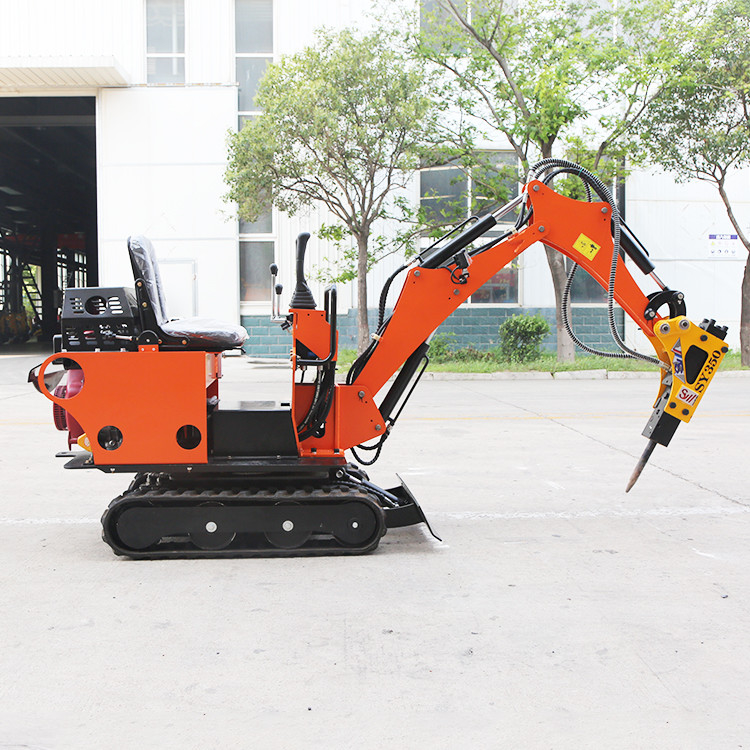High Fuel Efficiency 0.8 T Crawler Mounted Hydraulic Excavator Mini Garden Digger